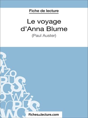 cover image of Le voyage d'Anna Blume